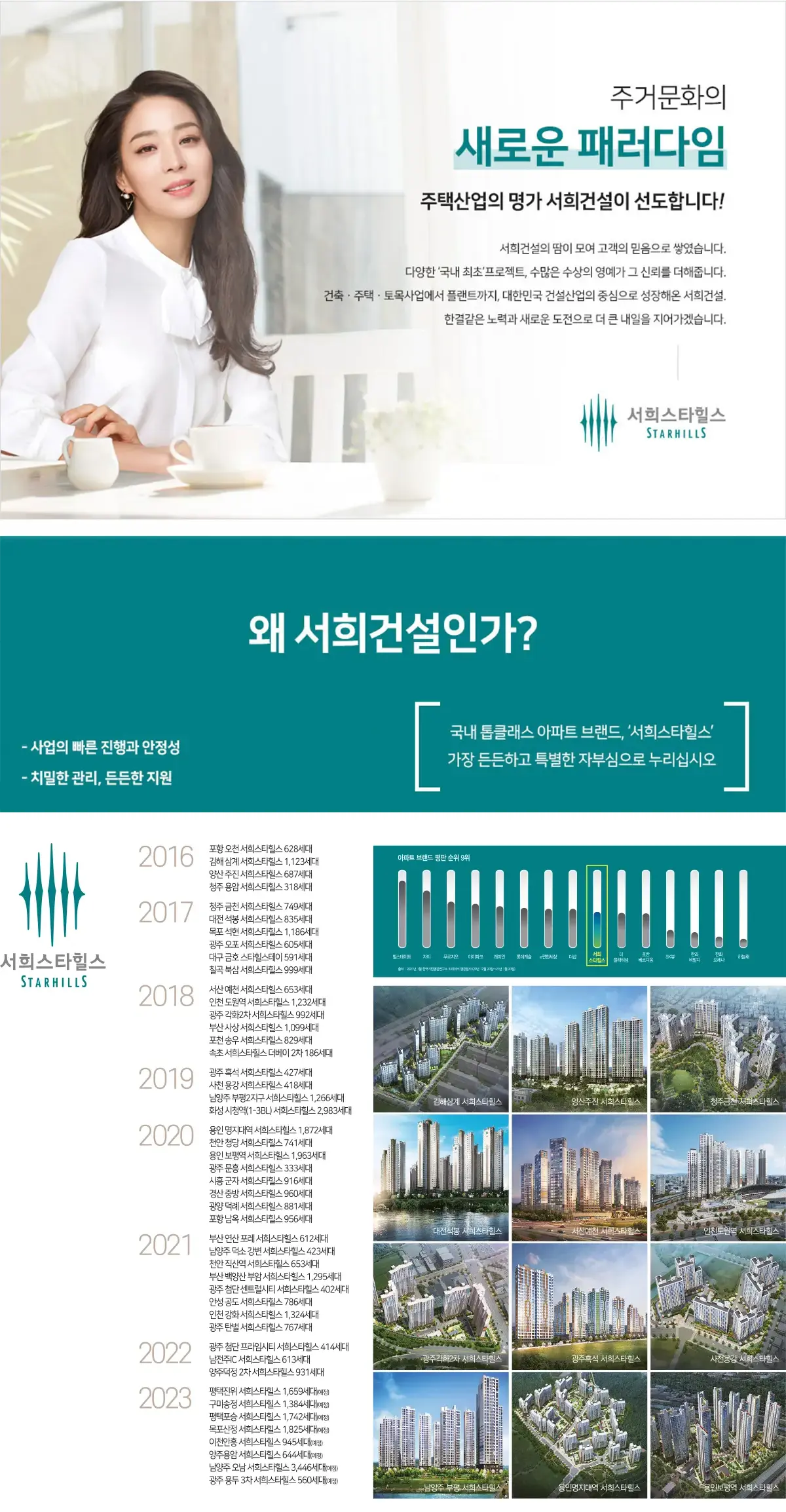 서희건설 슬로건